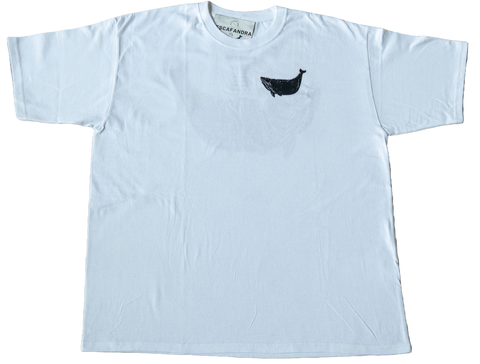 T-Shirt Ballena Azul Blanca